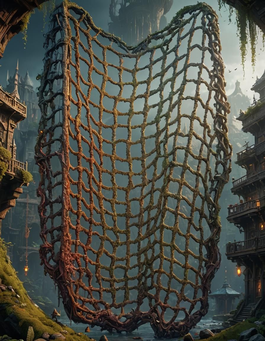 Fantastical Net Weapon Concept Art