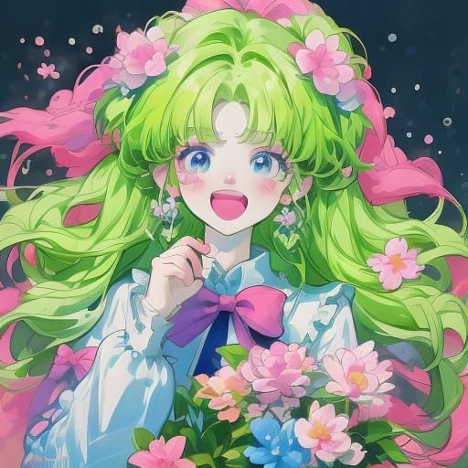 Powerpuff Girls Z Fight Monsters in Anime Style