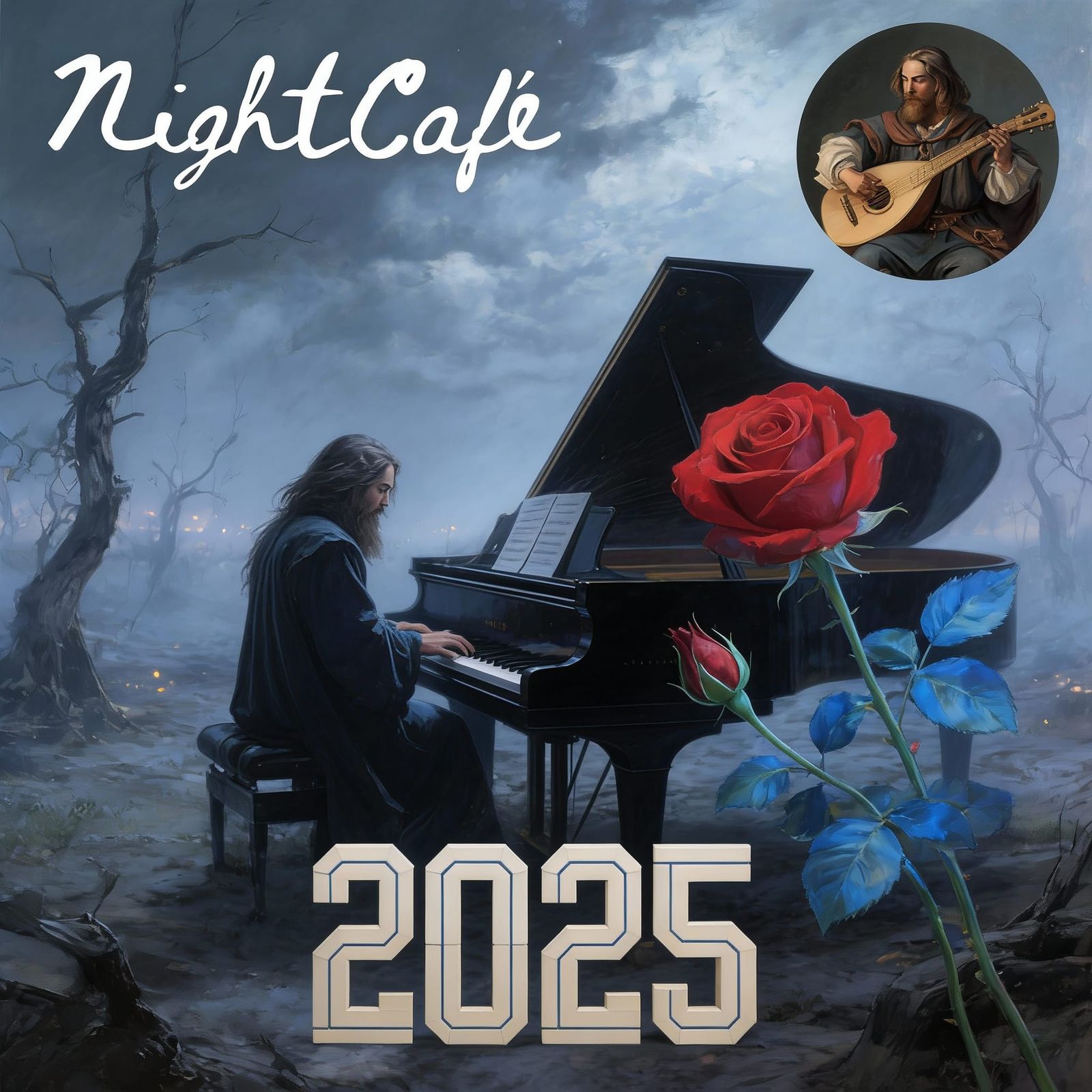 AI Composite Artwork Featuring Multiple Subjects and Text