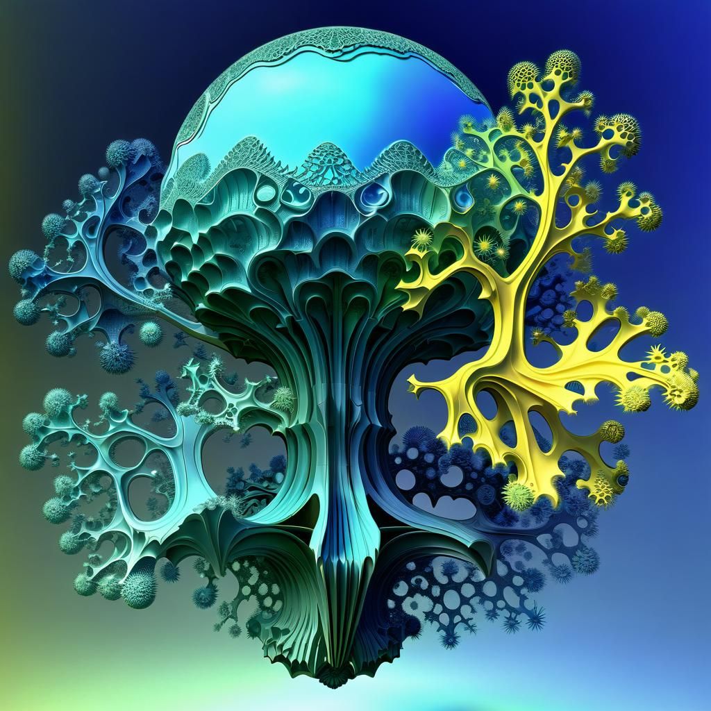 Complex Mandelbulb Fractal 3D Render