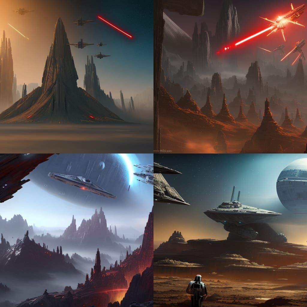 Star Wars Inspired Fantasy Concept Art