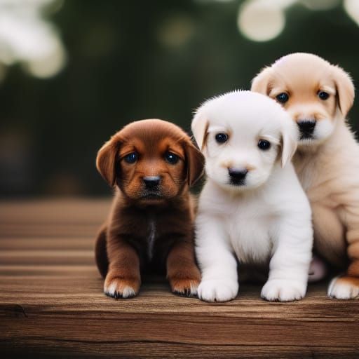 Adorable Puppies Captured with Professional Photography Tech...