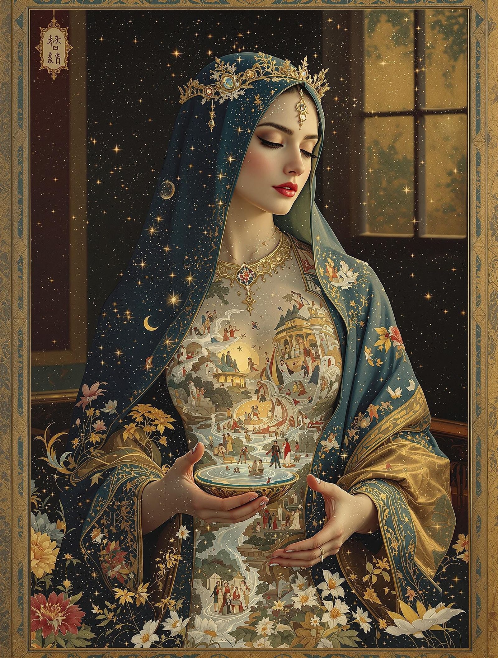 Illuminated Persian Miniature Manuscript Art