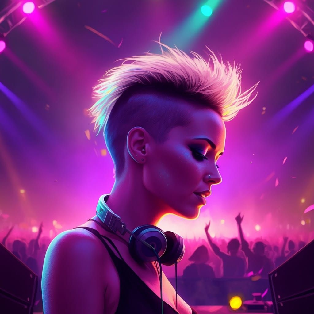 Futuristic Psytrance Performer Enchants Festival Crowd