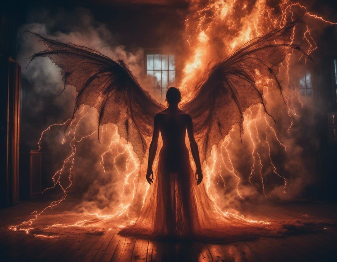 Vampire Ablaze with Fire and Electricity