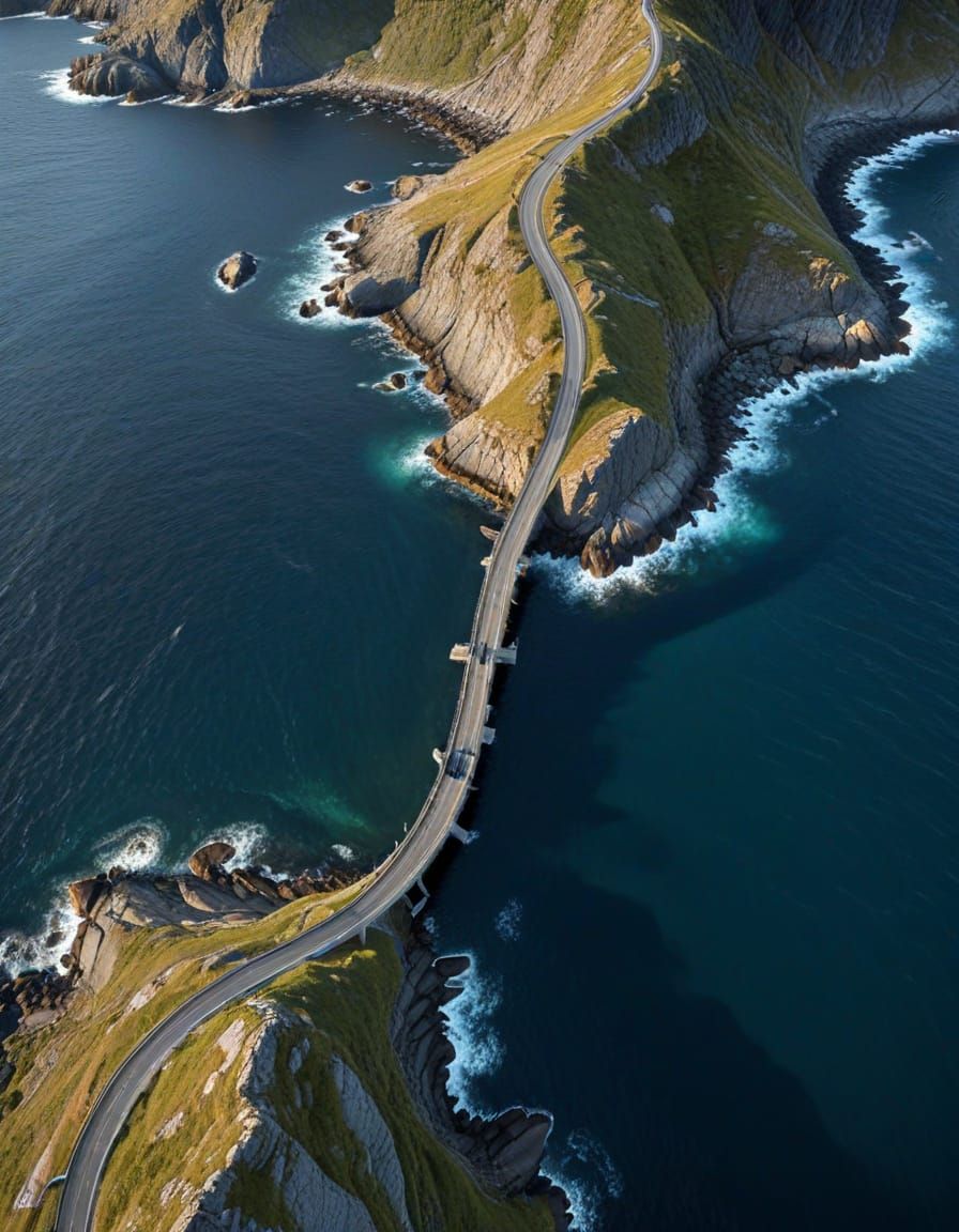 Atlantic Ocean Road Norway Photographic View