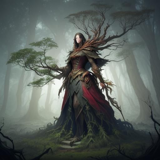 Primeval Lord: Fantasy Concept Art in Matte Painting Style