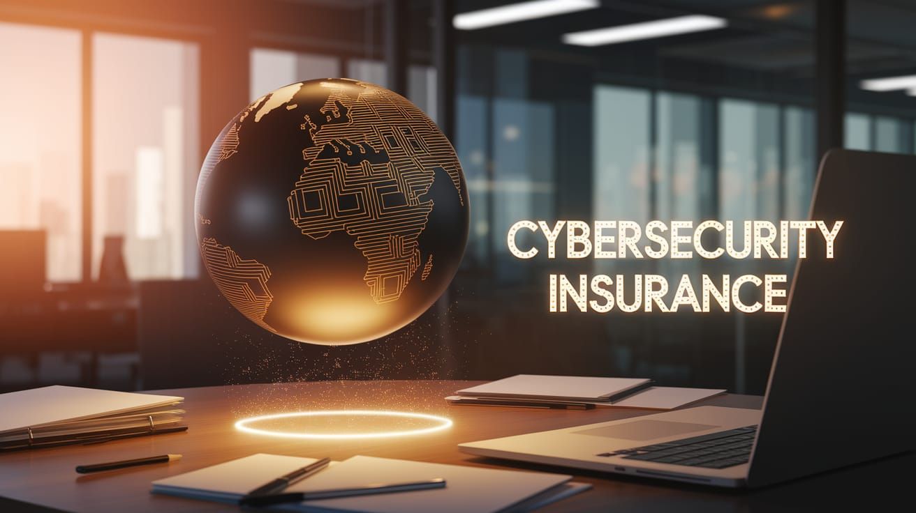 Sleek Metallic Globe of Cybersecurity Protection in Modern O...