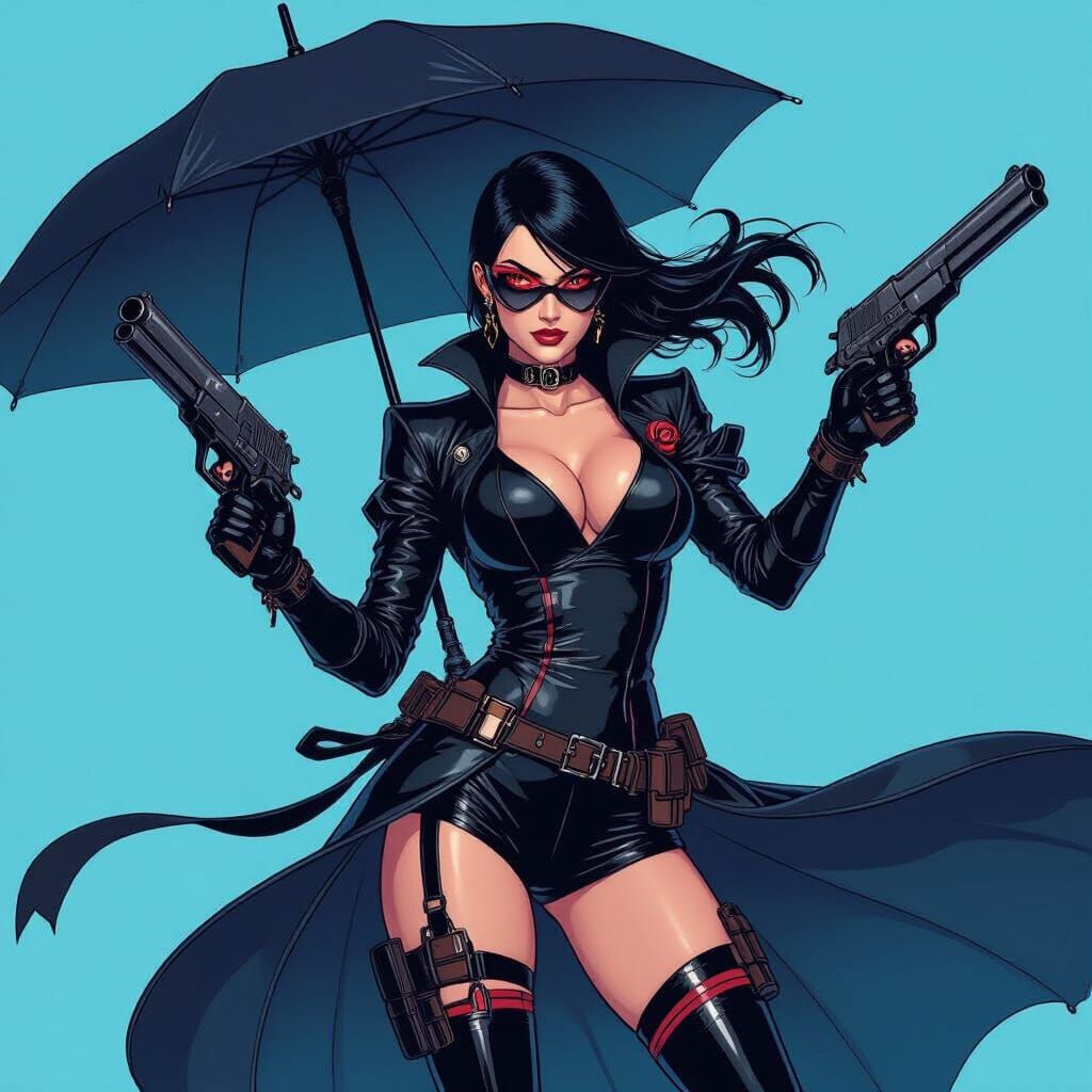 Bayonetta Strikes a Confident Pose