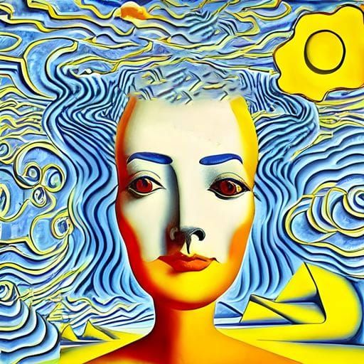 Psychedelic Abstract Pattern in Vivid Colors