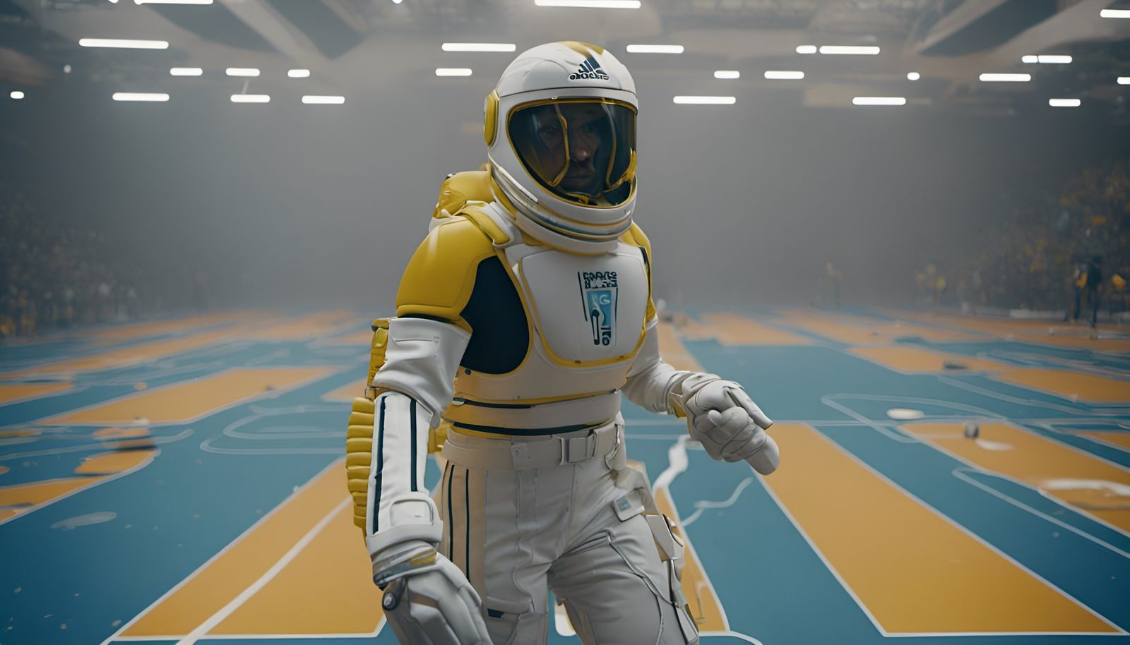 Futuristic Adidas Sports Scene with Motion CGI