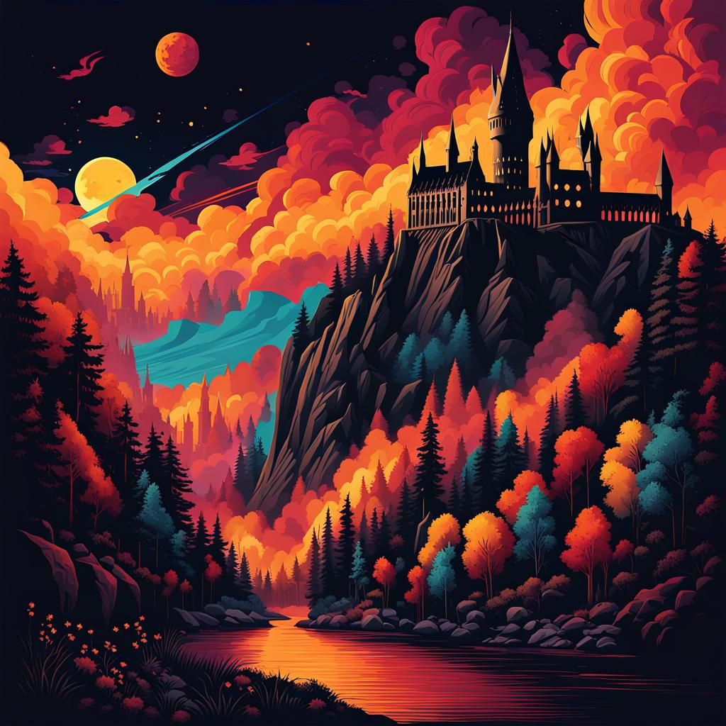 Harry Potter London Street T-Shirt Vector Design