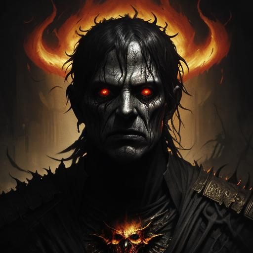 Tormented Soul Screams in Agony: Dark Fantasy Art