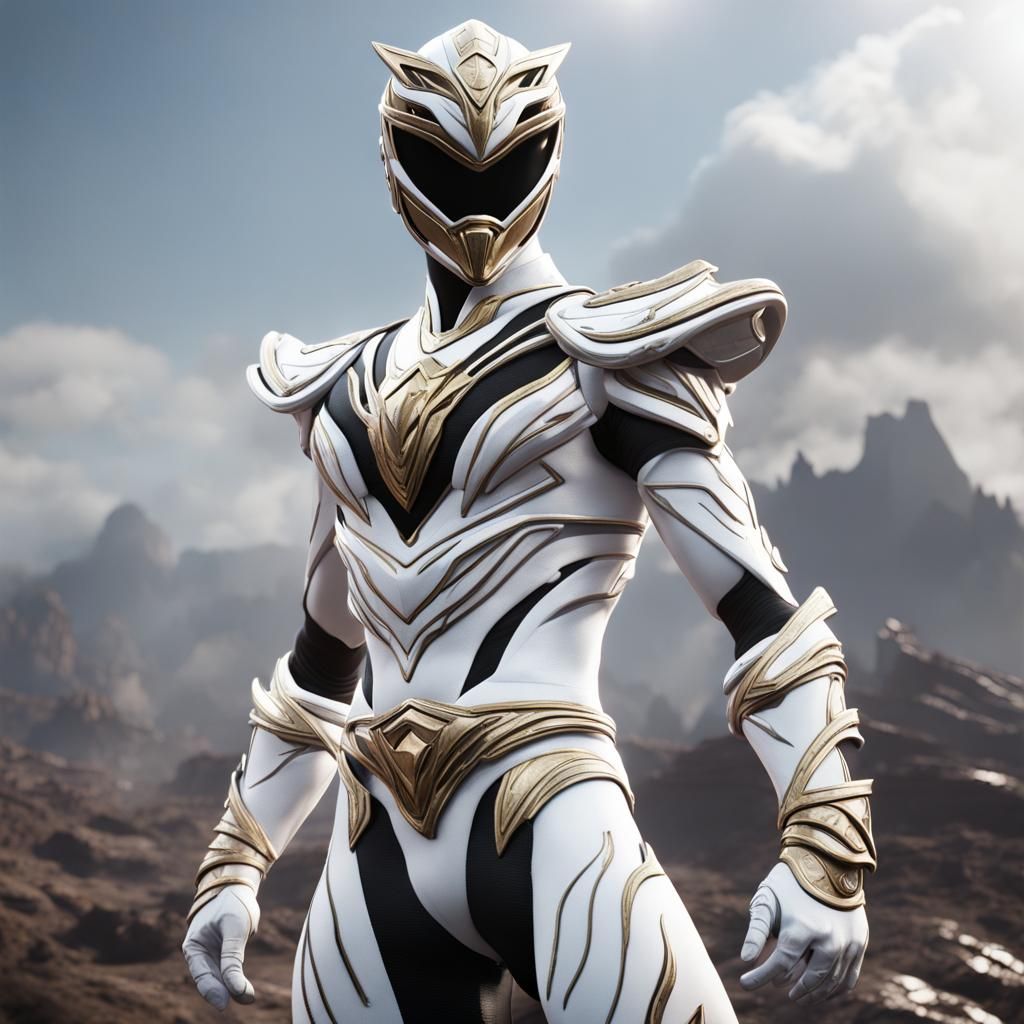 White Thunder Power Ranger Concept Art