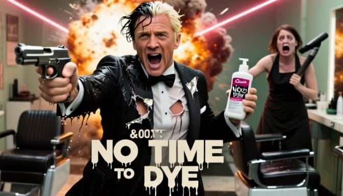 James Bond's Hair Salon Chaos in "No Time to Dye"