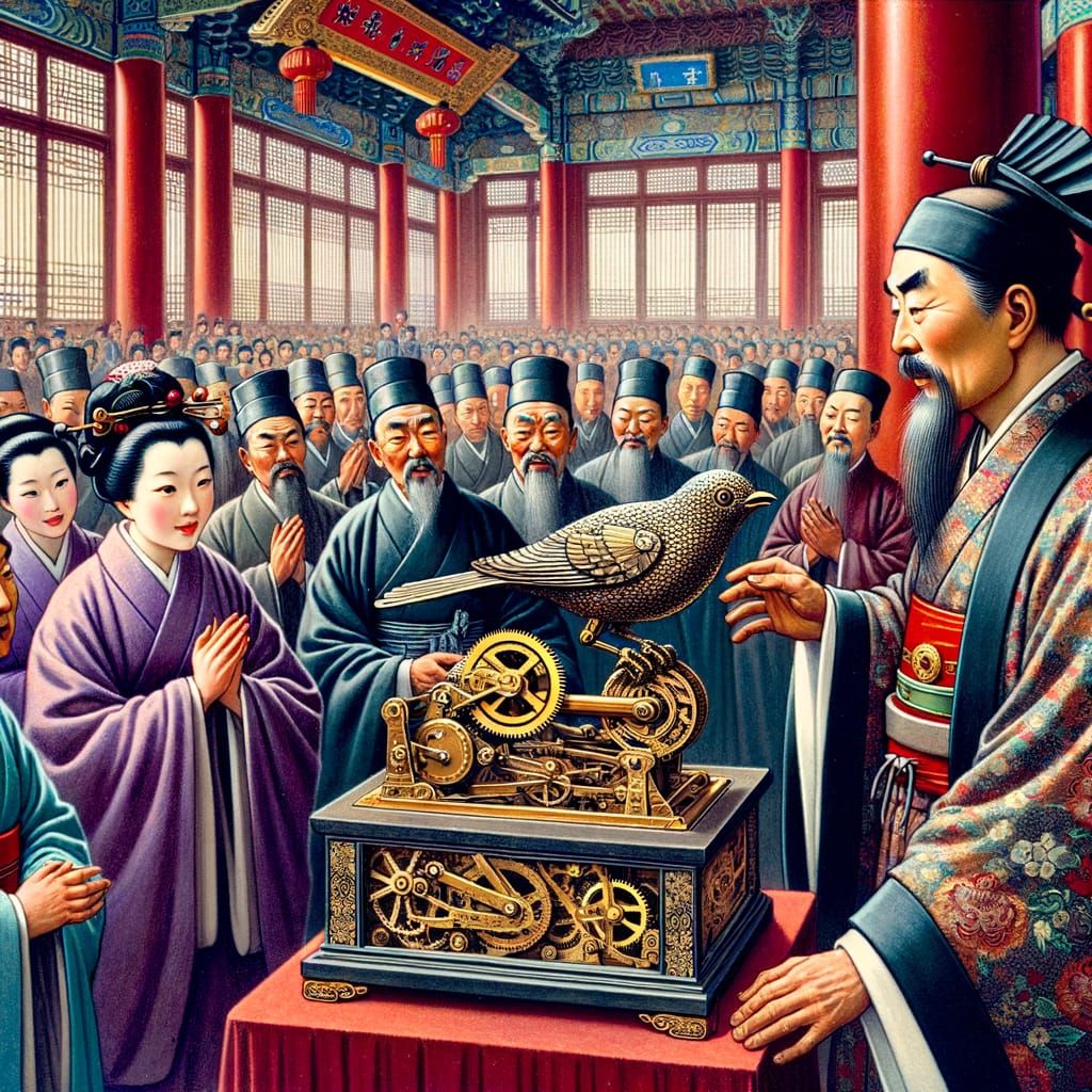 A 10th Century Japanese Diplomat Gifts Clockwork Nightingale...