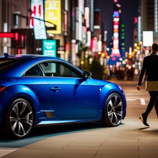 Audi TT MK2 at Night in Japan