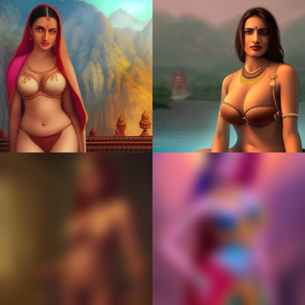 Detailed Matte Painting of Figure in Fantasy Style