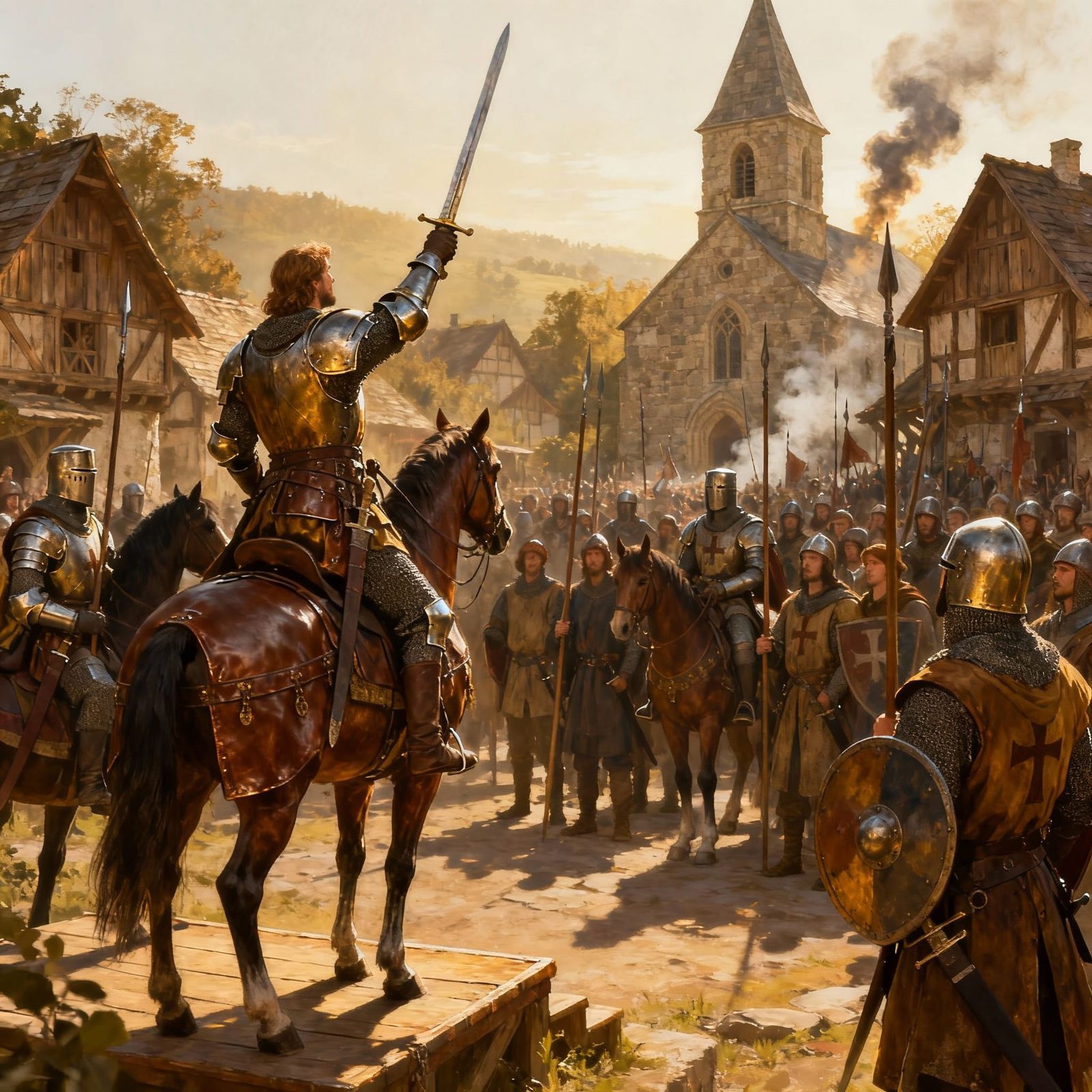 Medieval Lord Rallies Troops for Cousin's Rescue