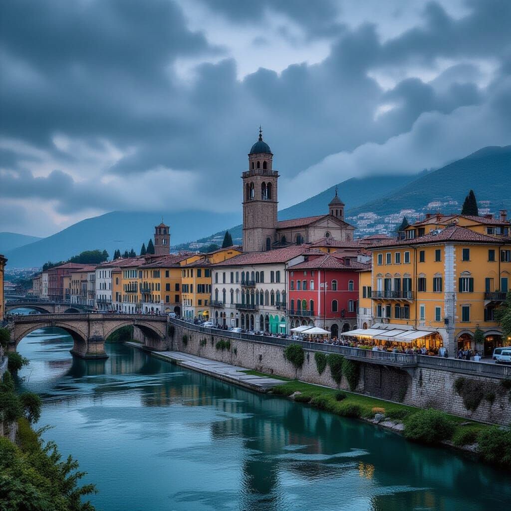 Historic Pescara Cityscape in HDR