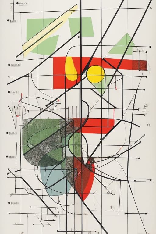 Abstract Graphic Score in Black and White