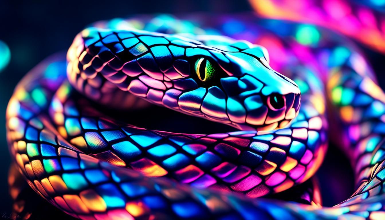 Cosmic Zen Serpent Radiates Holographic Light