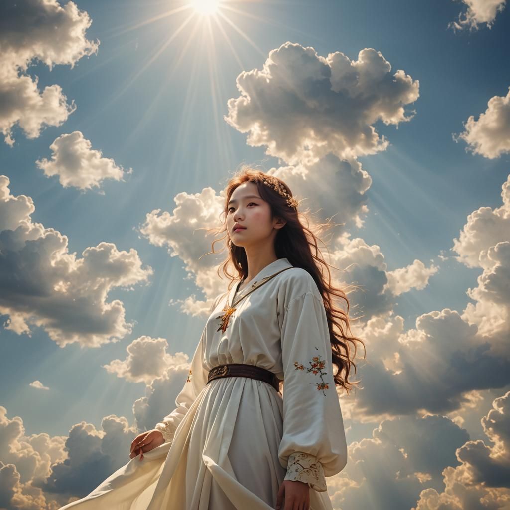 Divine Woman in Heavenly Light