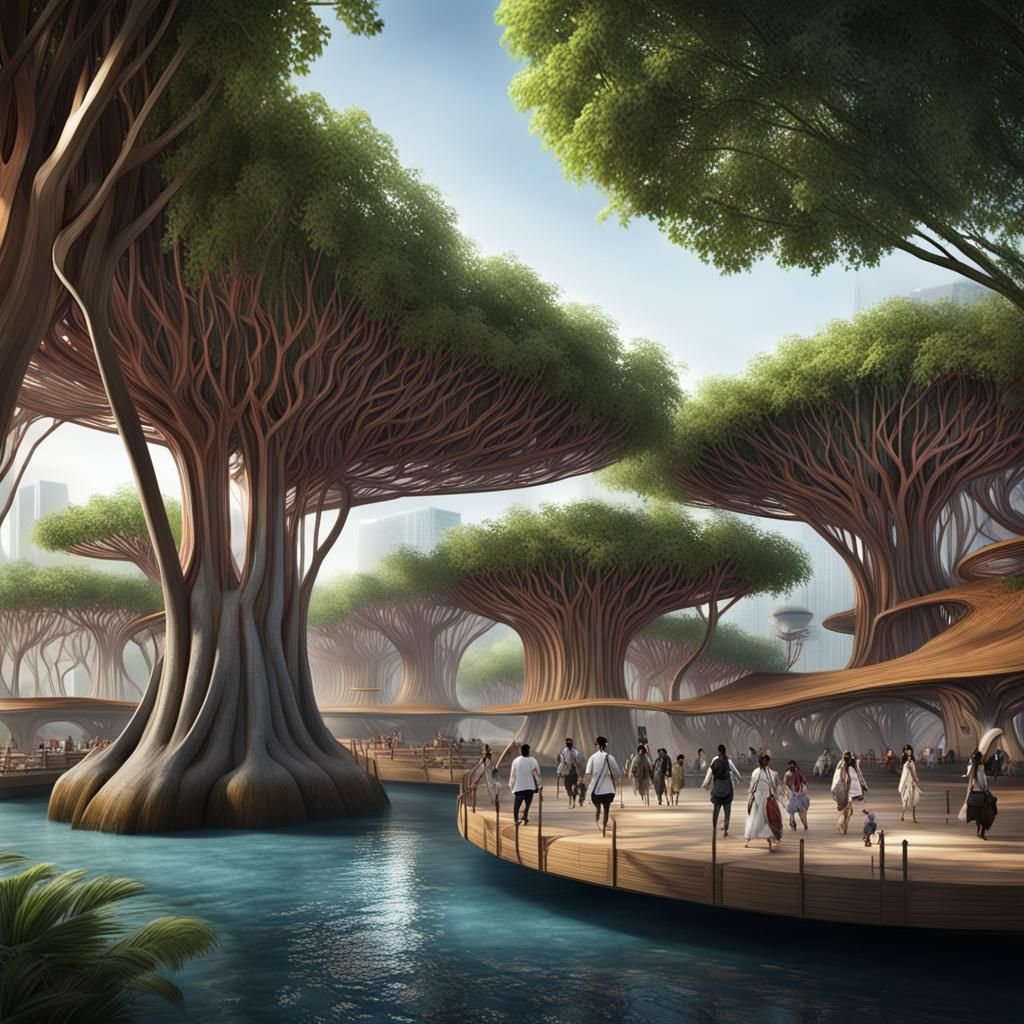 Malaysia Pavilion at Expo: Mangrove Forest Design