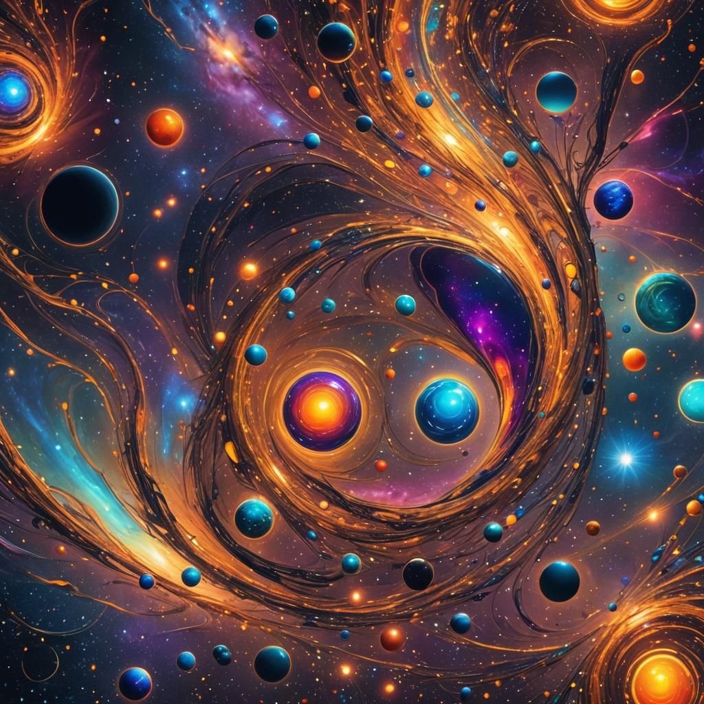 Cosmic Kuiper Belt Object in Surrealist Style