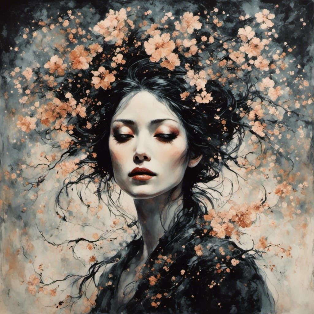 Dreamy Night Waterfalls: An AI-Generated Landscape