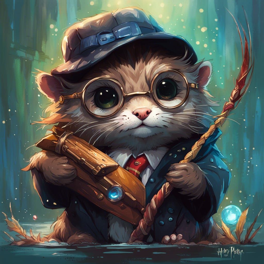 Harry Potter as Adorable Otter, Pixar Style