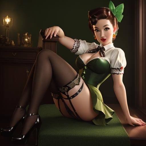 Fantasy Ranger Pinup in HDR