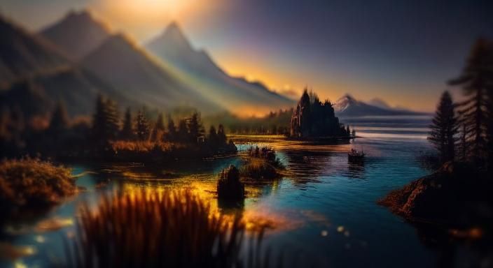 Biopunk Cityscape with Cyborg Mermaids: Professional Photogr...