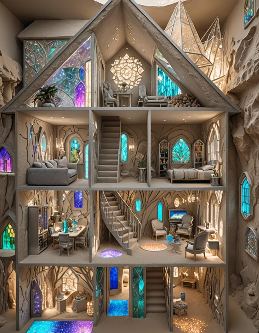 Bioluminescent Crystal Chamber in Silver and Glitter Palette