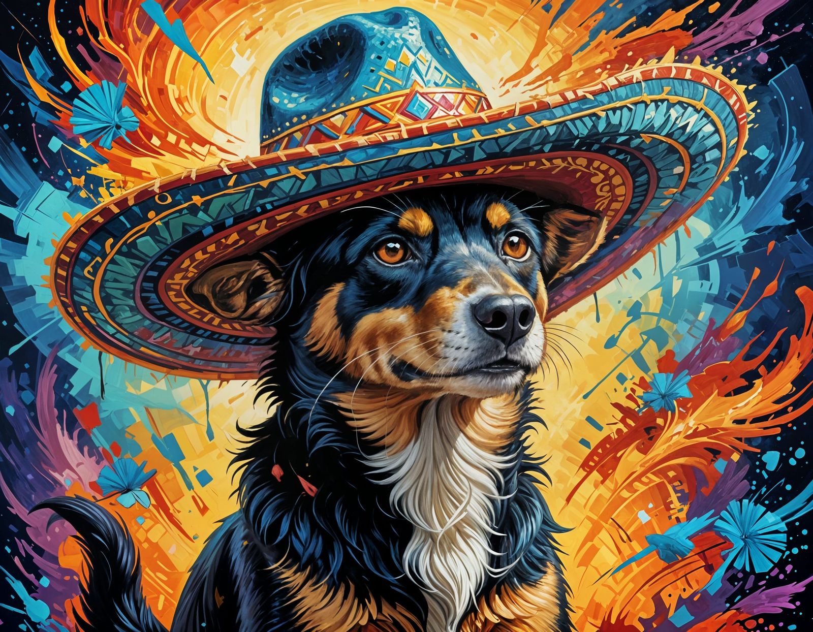 Sable in Sombrero: Comic Book Art in Oil Paint