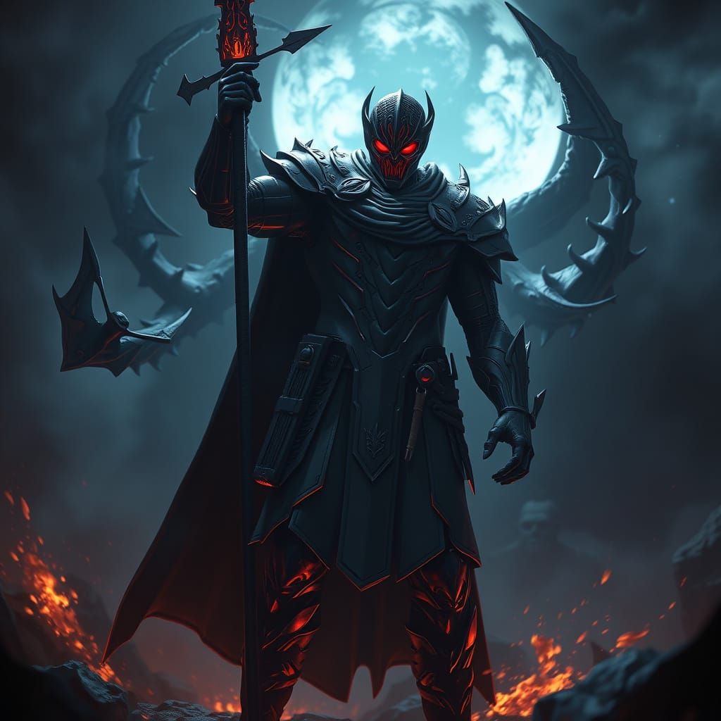 Hero Confronts Villains' Fears: Matte Painting