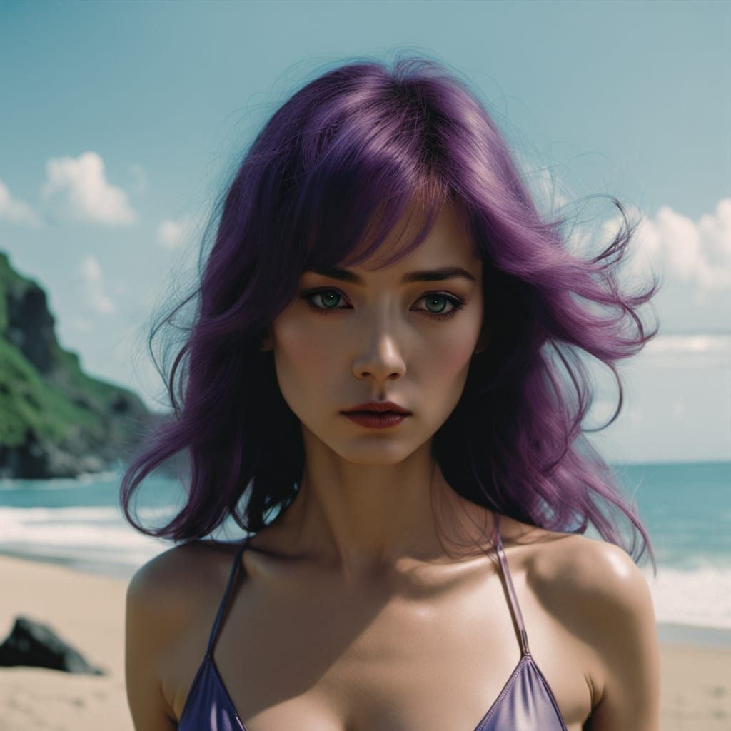 Sultry Seychellois Goddess in Vibrant Hues