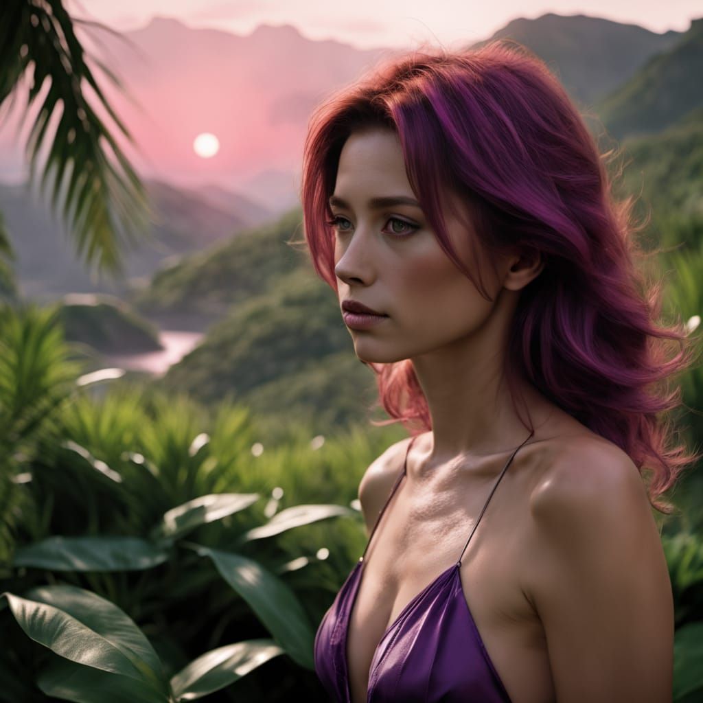 Goddess in Seychelles Island Paradise