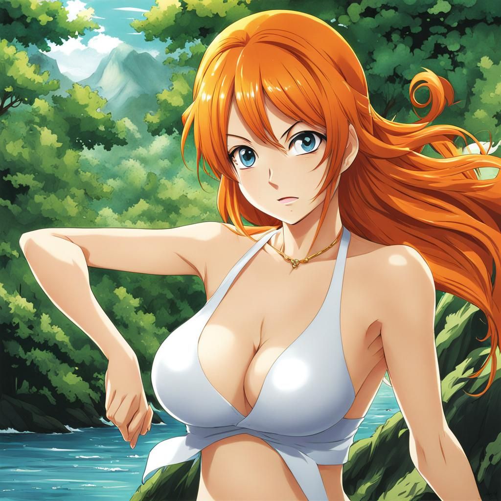 Anime Style Nude Female Figure