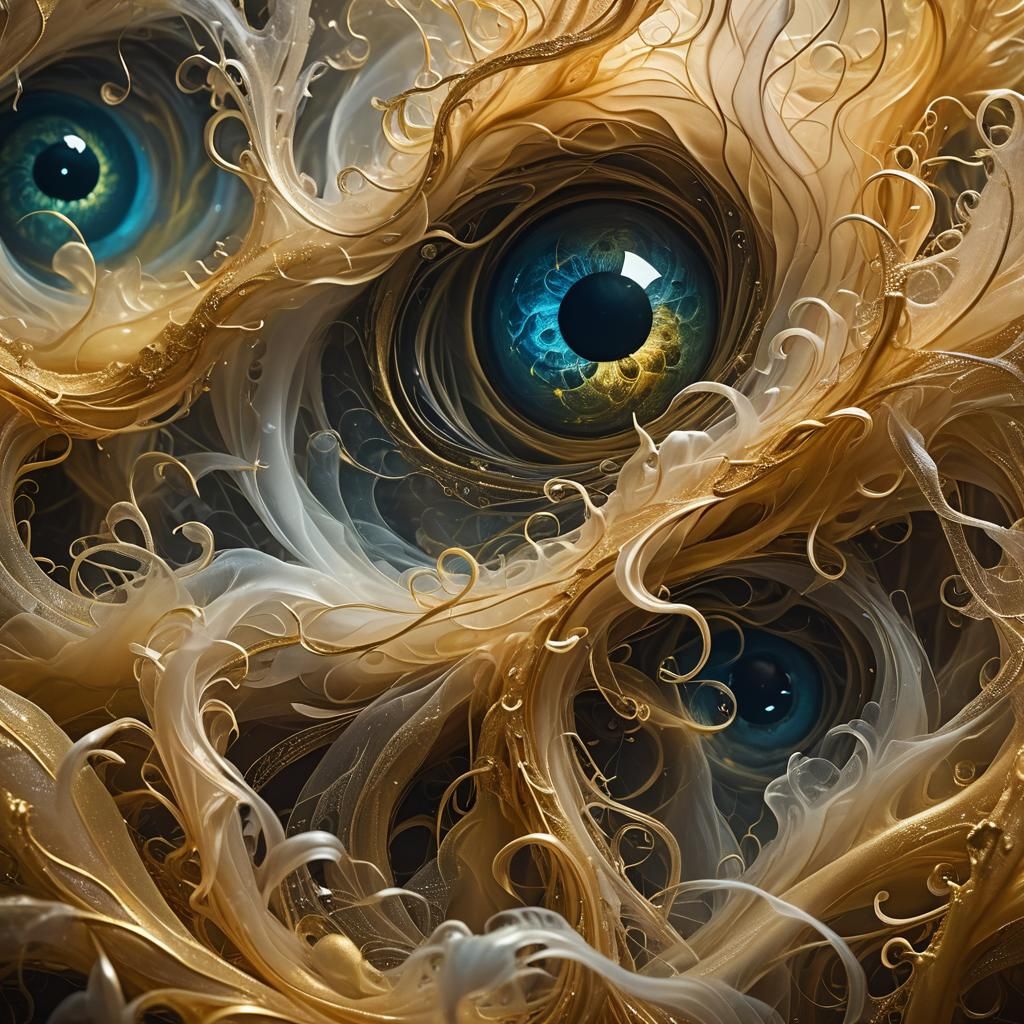 Ethereal Entity Floating in Dreamlike State