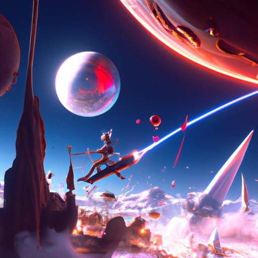 Fly Me to the Moon: Fantastical Artstation Painting