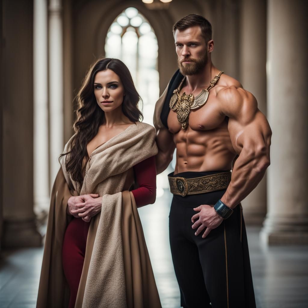 King and Queen Portrait in Natural Lighting