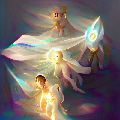 Ethereal Beings of Pure Light