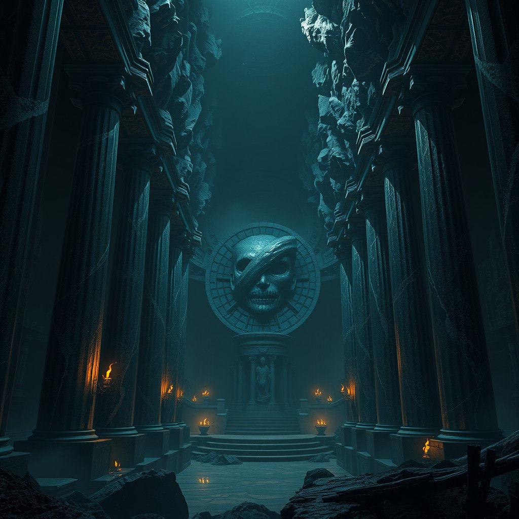 Hades' Majestic Underground Kingdom: A Dark Fantasy