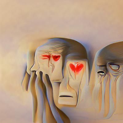 Evocative Sorrow of Love: Abstract Expression