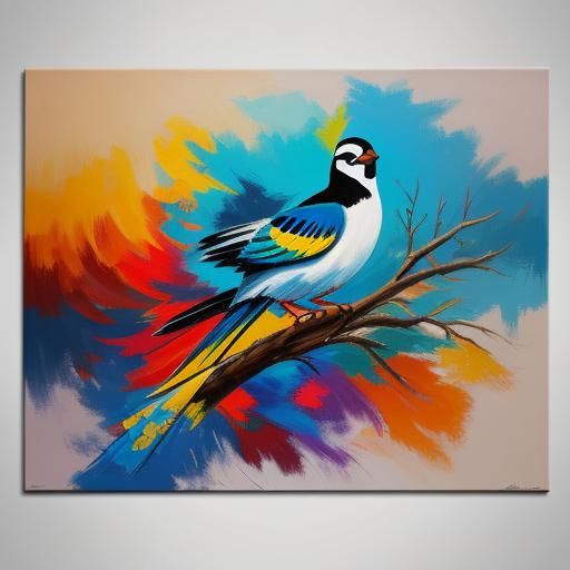 Surreal Bird Form in Vibrant Morning Light, Flowing Picasso ...