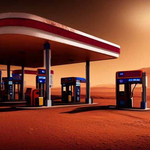 Gas station on Mars