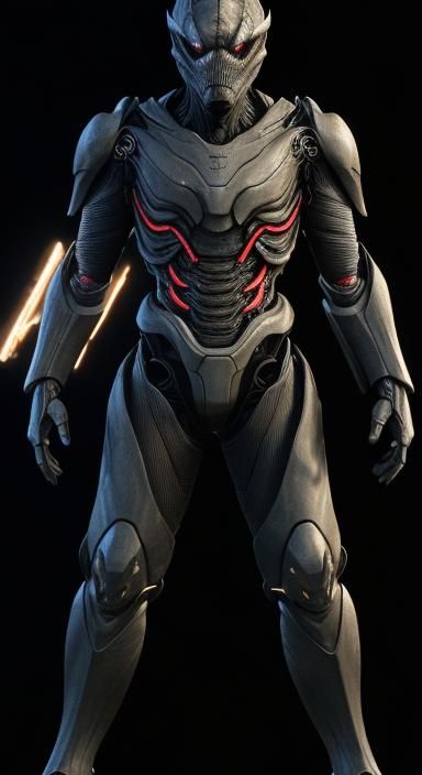 Gojira in High-Tech Exoskeleton Suit with Gunblade