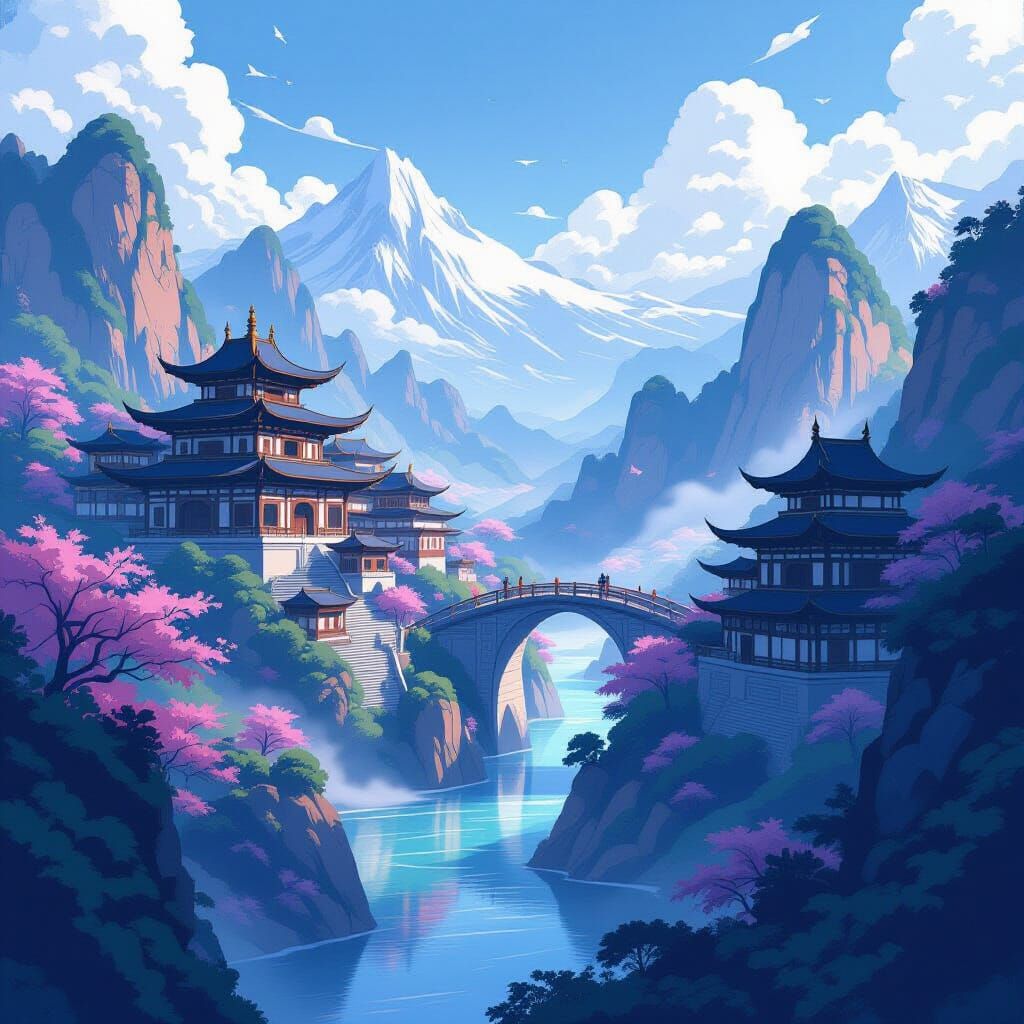 Mystical Shangri La in Manga Scan Style