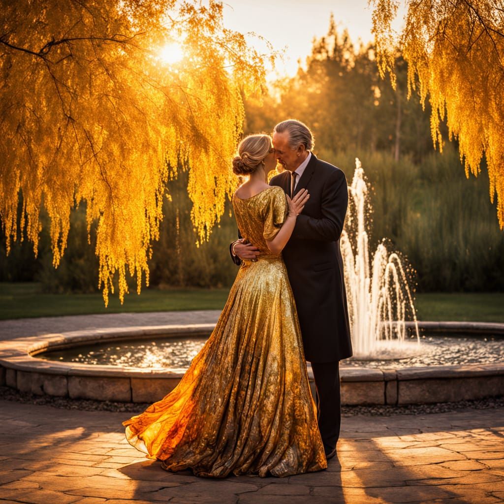 Ethereal Ball in Golden Hour: Count and Countess in Whimsica...